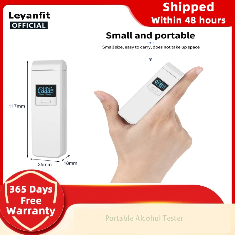 Portable Non-contact Alcohol Breath Tester Alcohol Tester Car-Detector Breathalyzer Alcoholmeter Driver Safety LCD Digital Mini