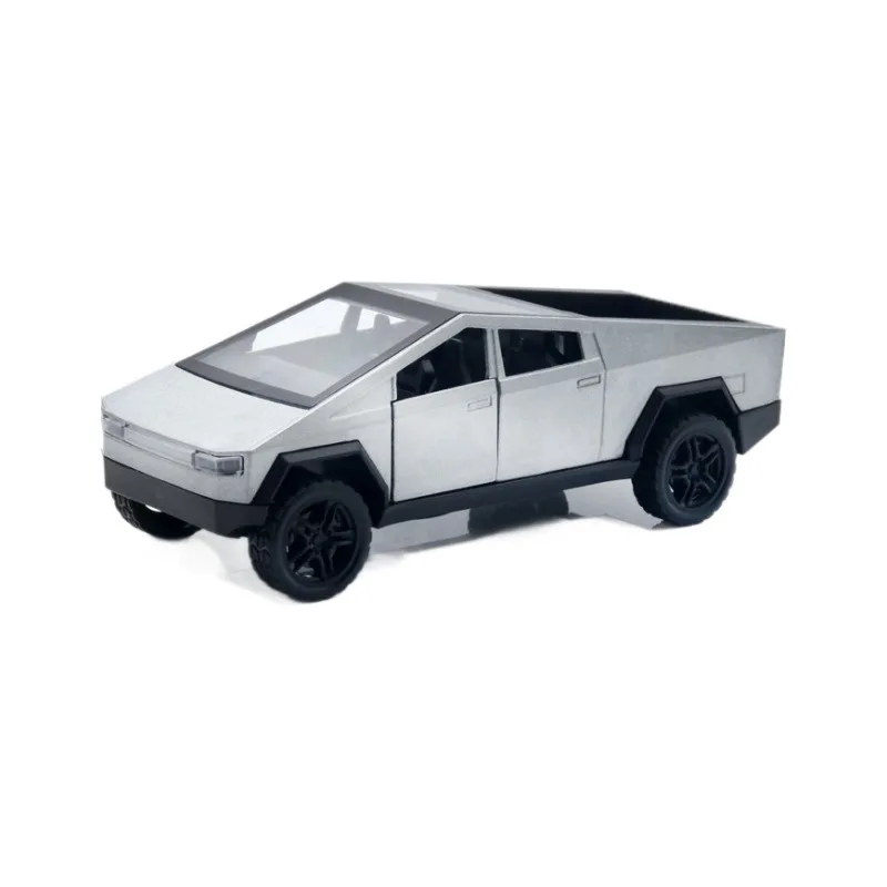 

Масштаб 1:36 Кибергрузовик Пикап из сплава Teslaed Модель автомобиля Литье под давлением Металлическая игрушка Внедорожники Модель автомобиля Моделирование Двухдверный автомобиль