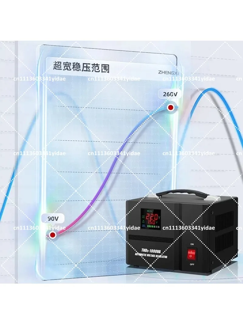 220V Fully Automatic Single-Phase AC Voltage Stabilizer for High-Power Air Conditioner, Industrial-Grade Home Use