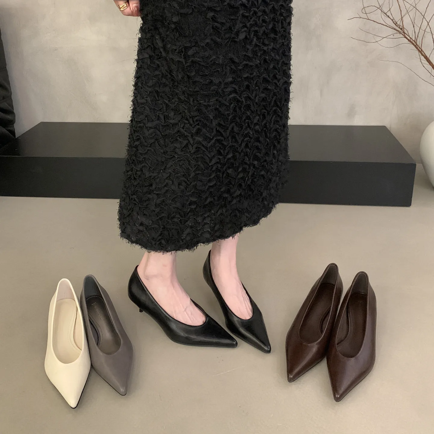 Bailamos 2026, Nuevos Zapatos de Tacón Alto Elegantes para Mujer, Zapatos de Punta Puntiaguda, Zapatos de Vestir con Tacón Delgado