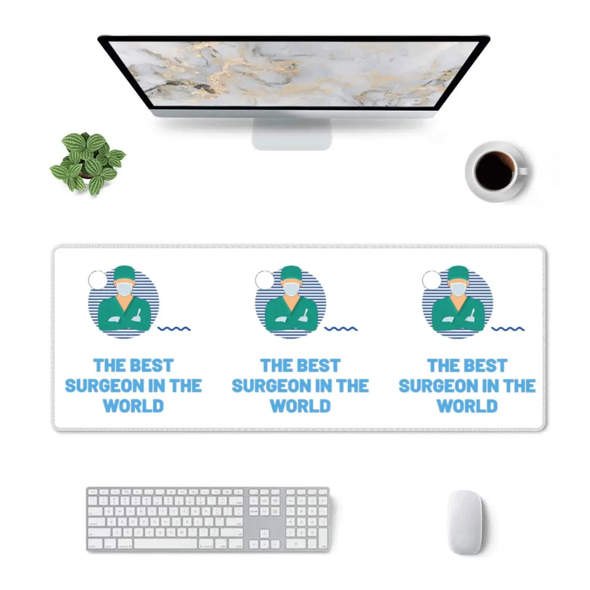 Large Mouse Pad The Best Surgeon In The World Gamer PC Laptop Mats Keyboard Carpet Computer Gaming Office Accessories Desk Mat