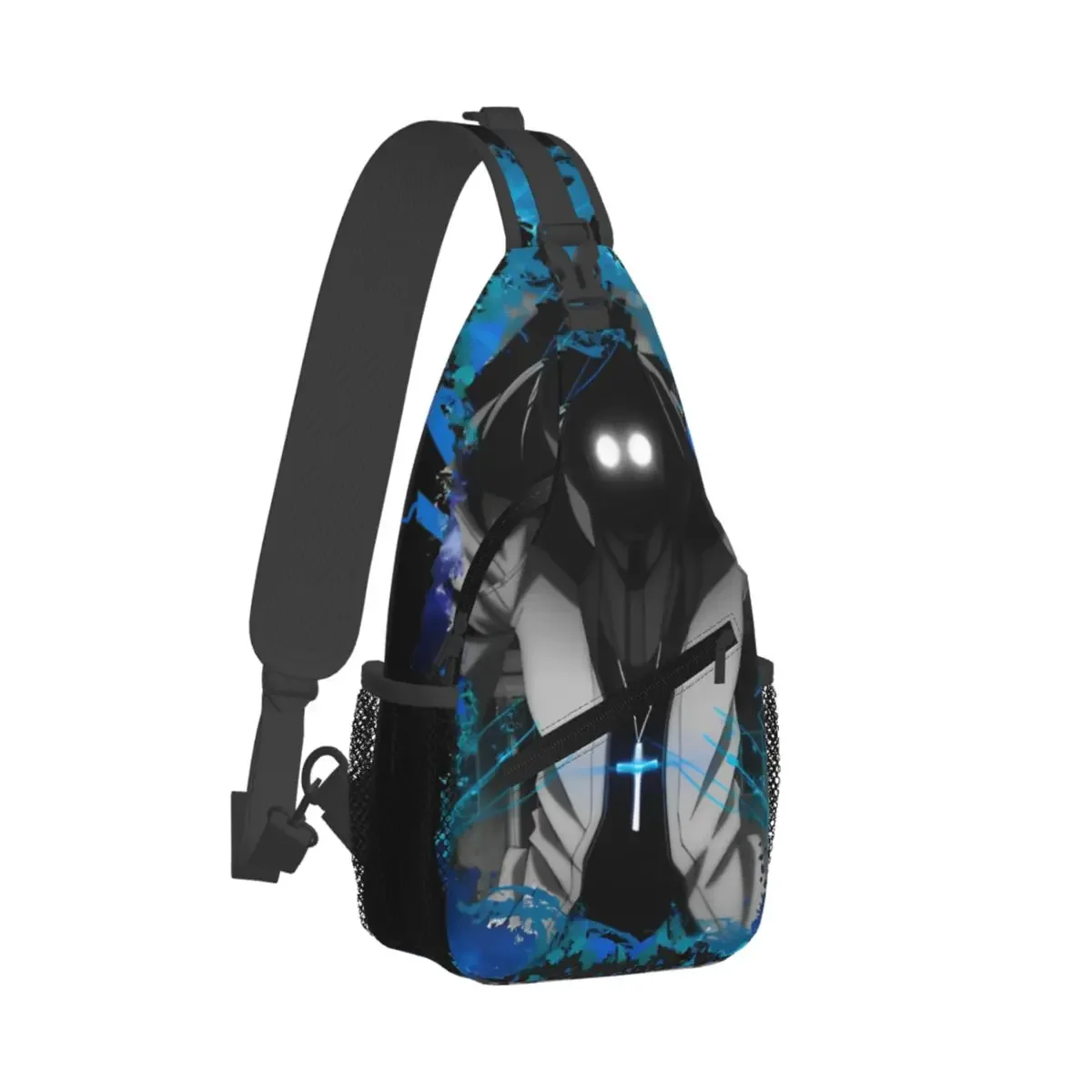 Priest - Blue Small Sling Bags Chest Crossbody Shoulder Backpack Outdoor Sports Daypacks Anime Hellsing Manga Vampire Casual Bag