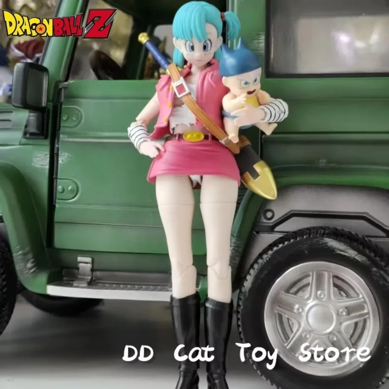 In Stock Original Hit Toys Dragon Ball Rebel Girl 1/12 SHF Hell Phantom Nika Bulma Vengeance Angel Luna  6in Anime Action Figure