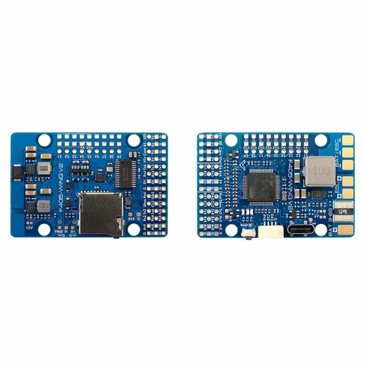 

HOT F405 WING V2 Flight Controller 3-6S Built-in Baro OSD Blackbox for ArduPilot INAV RC Fixed Wing Airplane Model