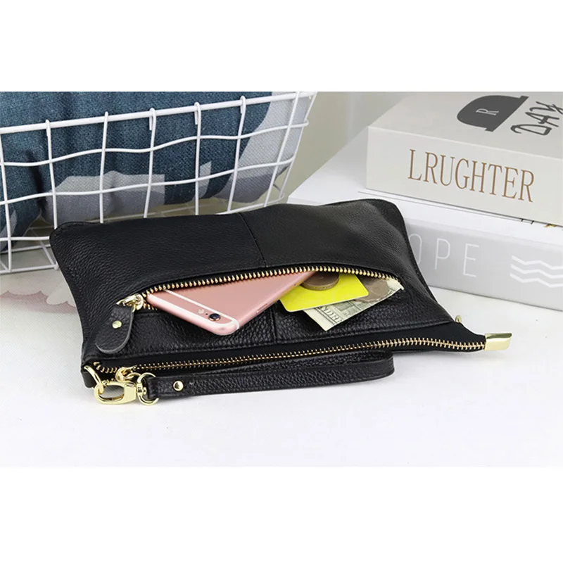 2024 Practical Small Shoulder Bag Genuine Leather Women Crossbody Bags Cowhide Evening Clutch Bag High Capacity Purse For Ladies