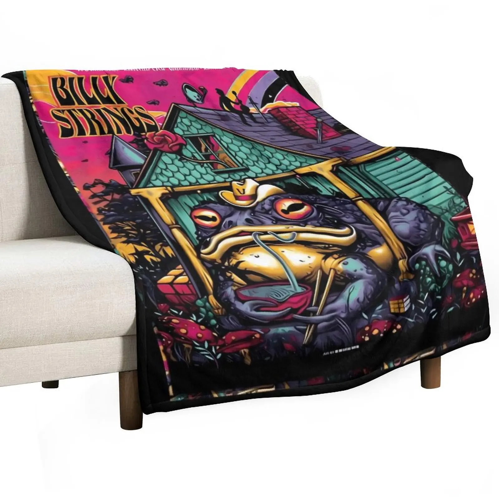 Billy Strings Throw Blanket Travel anime Thins Beautifuls Soft Plush Plaid Vintage Blankets