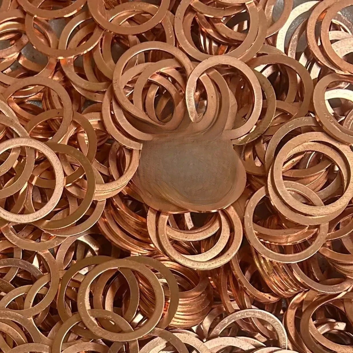

1-20PCS Copper Washer for Oil Sump Plug M4 M6 M8 M10 M12 M14 M16 M18 M20 M22 -M60 Sealing Solid Washer Flat Seal Gasket Ring