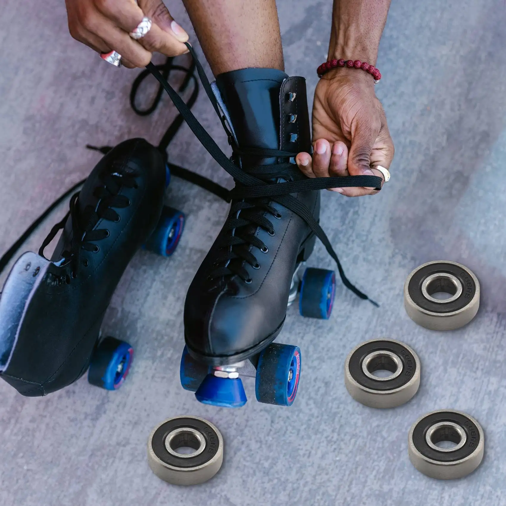 60 ชิ้น/เซ็ต 608 2RS Ball แบริ่ง ABEC-5 8X22X7 มม.ลึก Groove เหล็กคาร์บอนปิดผนึกตลับลูกปืนร้อน