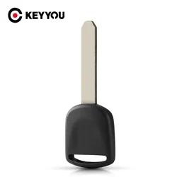 KEYYOU for Honda Civic City Spoiler Crv Transponder Car Key Shell HON66 Uncut Blank Key Blade