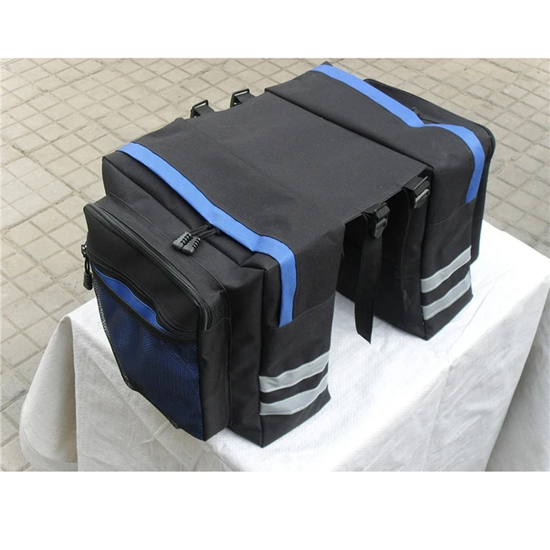 MTB Bicycle Rear Rack Carrier Bag Durable Pannier Double-Sided Bike Trunk Bag Cycling Luggage Back Seat Travel Bag