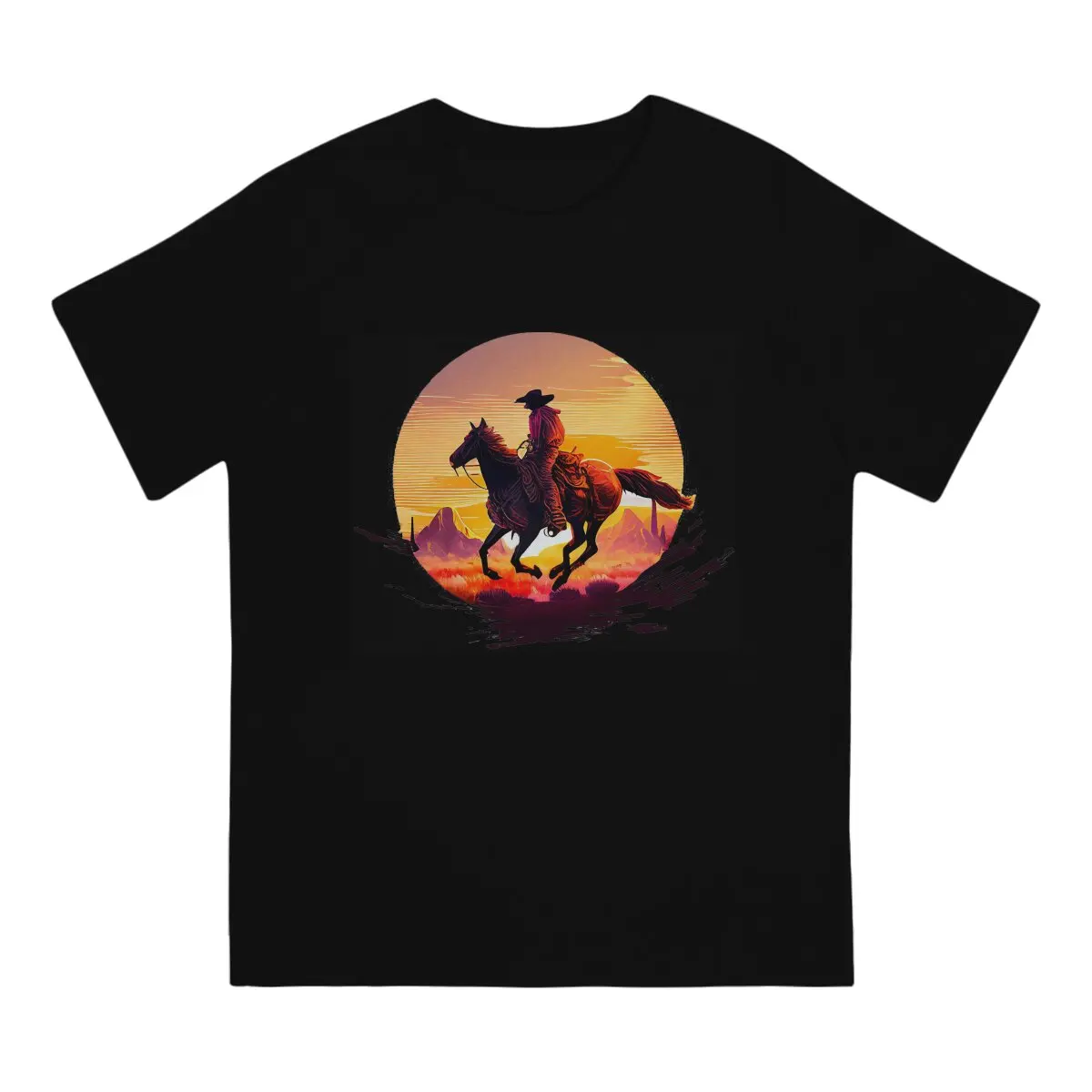 Men T-Shirts Cowboy Rodeo Fashion Tees Short Sleeve Red Dead Redemption T Shirts O Neck Clothes Party