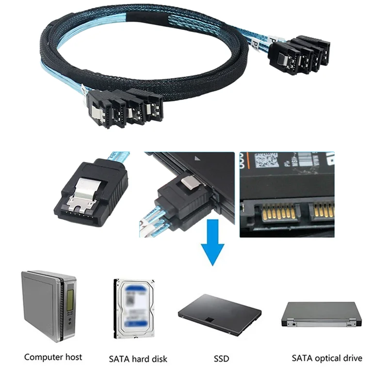 4/6 Pcs/Set Sata To…