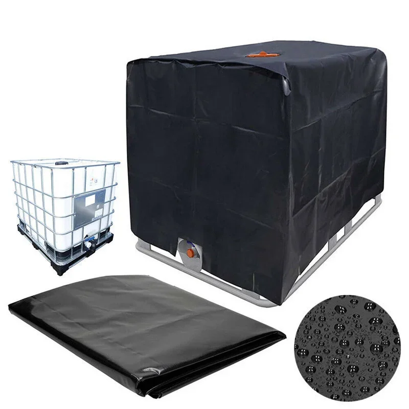 

210D 1000 Liters IBC Container Aluminum Foil Waterproof and Dustproof Cover Rainwater Tank Oxford Cloth UV Protection Cover