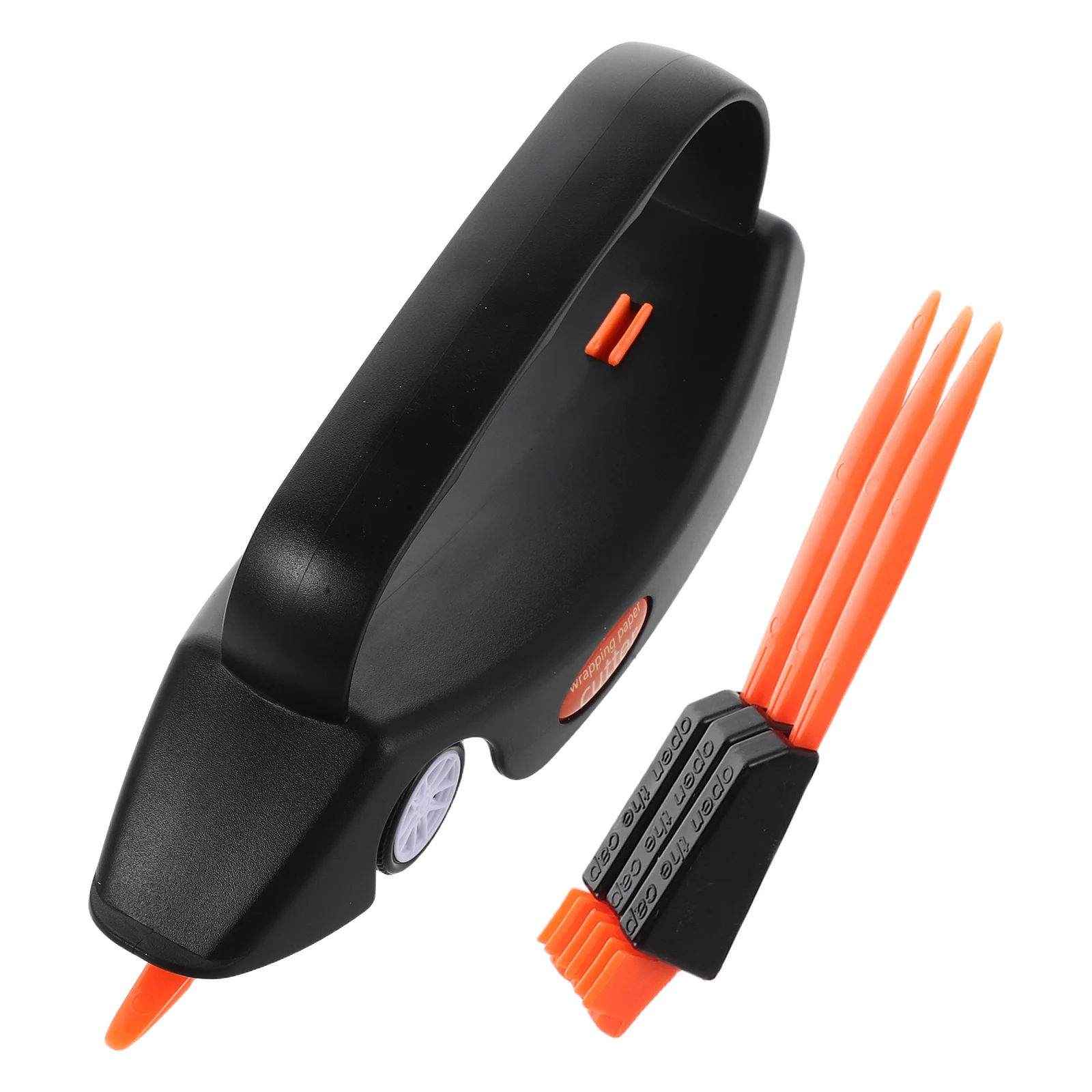 مجموعة واحدة من قطع الورق المحمولة مع مقبض مريح، قاطعة تغليف منزلقة لقضاء عطلة عيد الميلاد وعيد الميلاد والهالوين #4