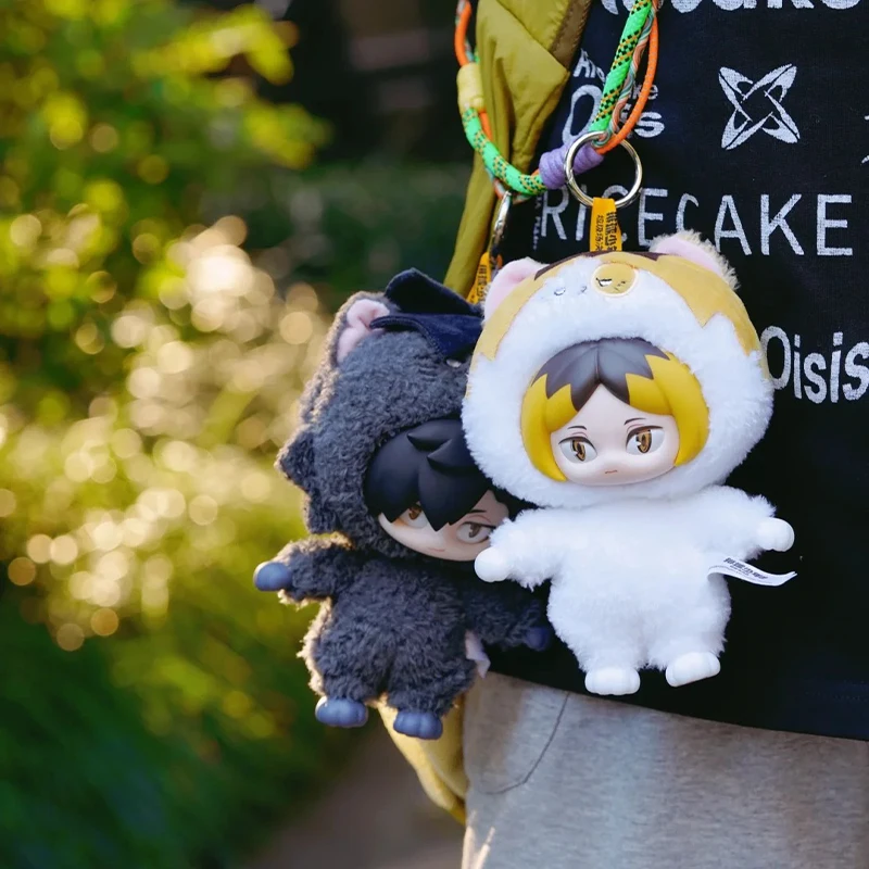 Haikyuu!! Yu Nishinoya Tadashi Yamaguchi Shoyo Hinata Vinyl Plush Pendant Genuine Gong Garbage Dump Battle Series Keychain Gift