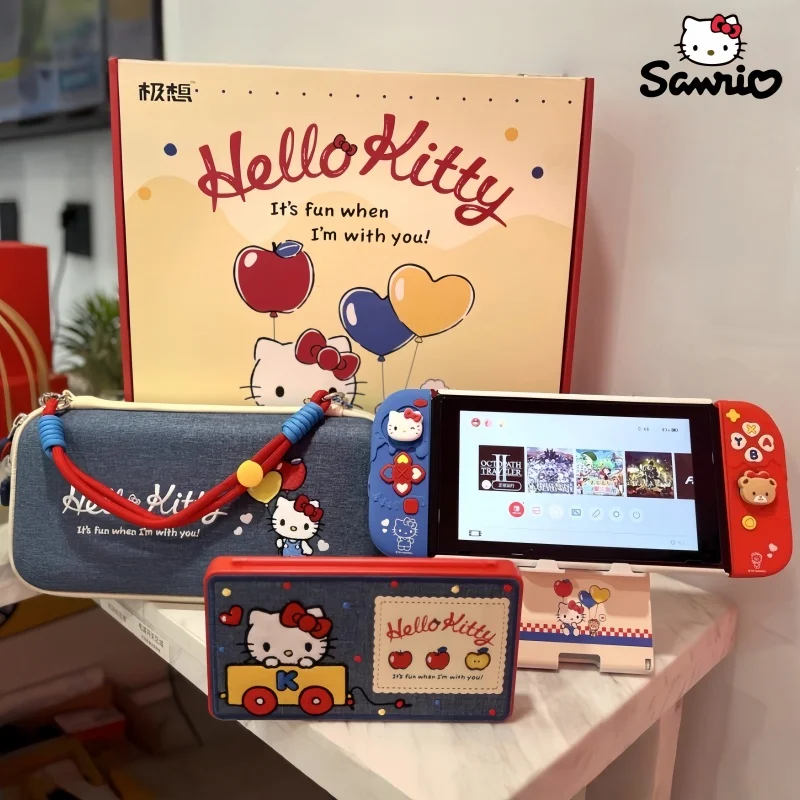

I Really Want Switch Protective Case Oled Limited Gift Box Hellokitty Co Branded Anime Peripheral Cartoon Ns Protective Case