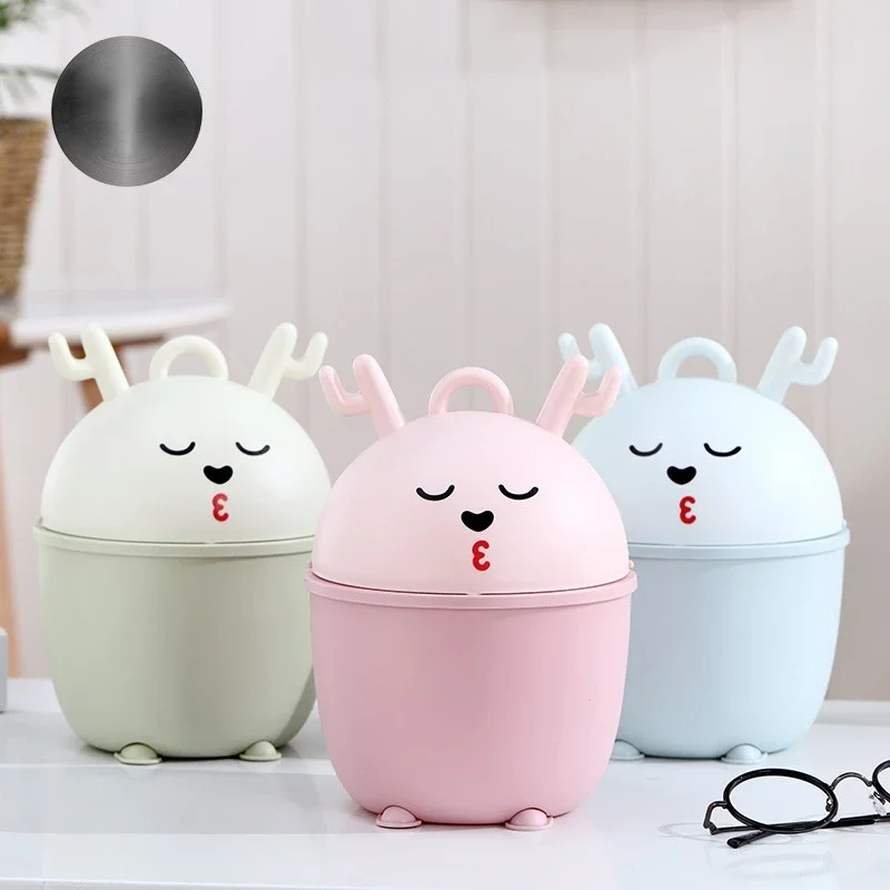 

Милая девушка, спальня, общежитие, креативный держатель для ручек, бумажная корзина, ящик для хранения с крышкой, бесплатная наклейка, мусорный бак Kawaii