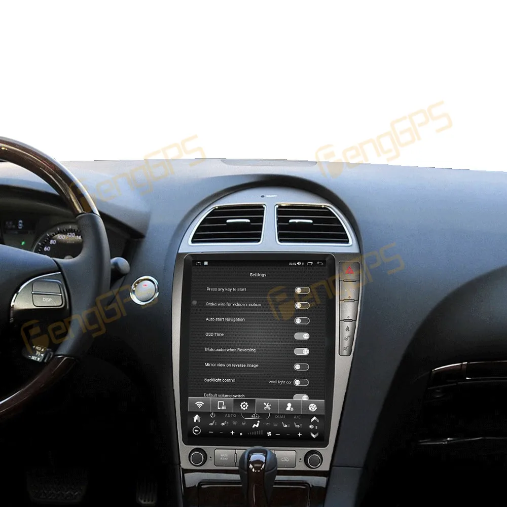 12 Inch Android 14 CarPlay Car Radio For Lexus ES350 2009-2012 Touch Screen Multimedia Player GPS Navigation Head Unit DSP Auto