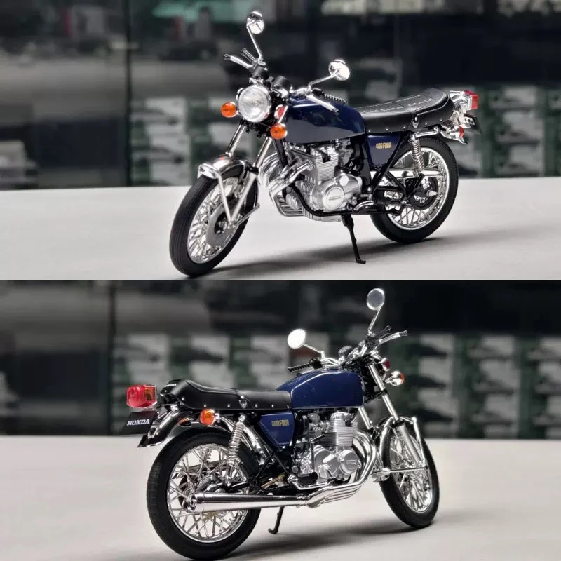 1:12 Aoshima CB400 Alloy Model Simulation Motorcycle Collection Ornament Child Toy Gift in Stock Shipping Protection - Image 3