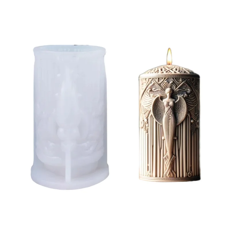 Statue de déesse sans bras, moule en Silicone, bricolage, Portrait artistique, modélisation, plâtre, résine, moules à bougies pour la fabrication de bougies, fournitures