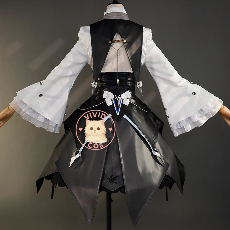 게임 젠플레이어 제노즈 제로 코스프레 비비안 의상 롤플레잉 고품질 드레스 크리놀린 세트 여성 성인 코믹콘 슈트
