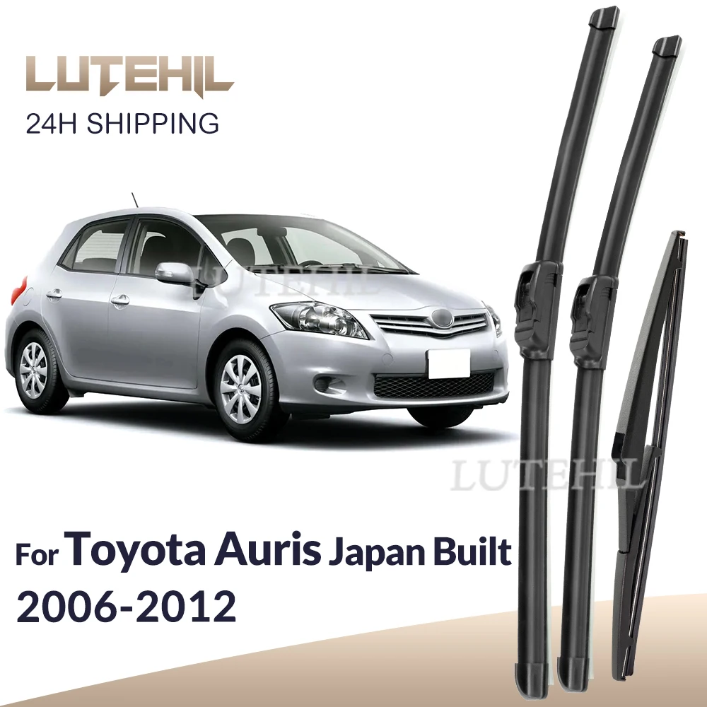 

For Toyota Auris MK1 2006-2012 2007 2008 2009 2010 2011 Wiper Front & Rear Wiper Blades Windshield Windscreen Window 26"+16"+12"
