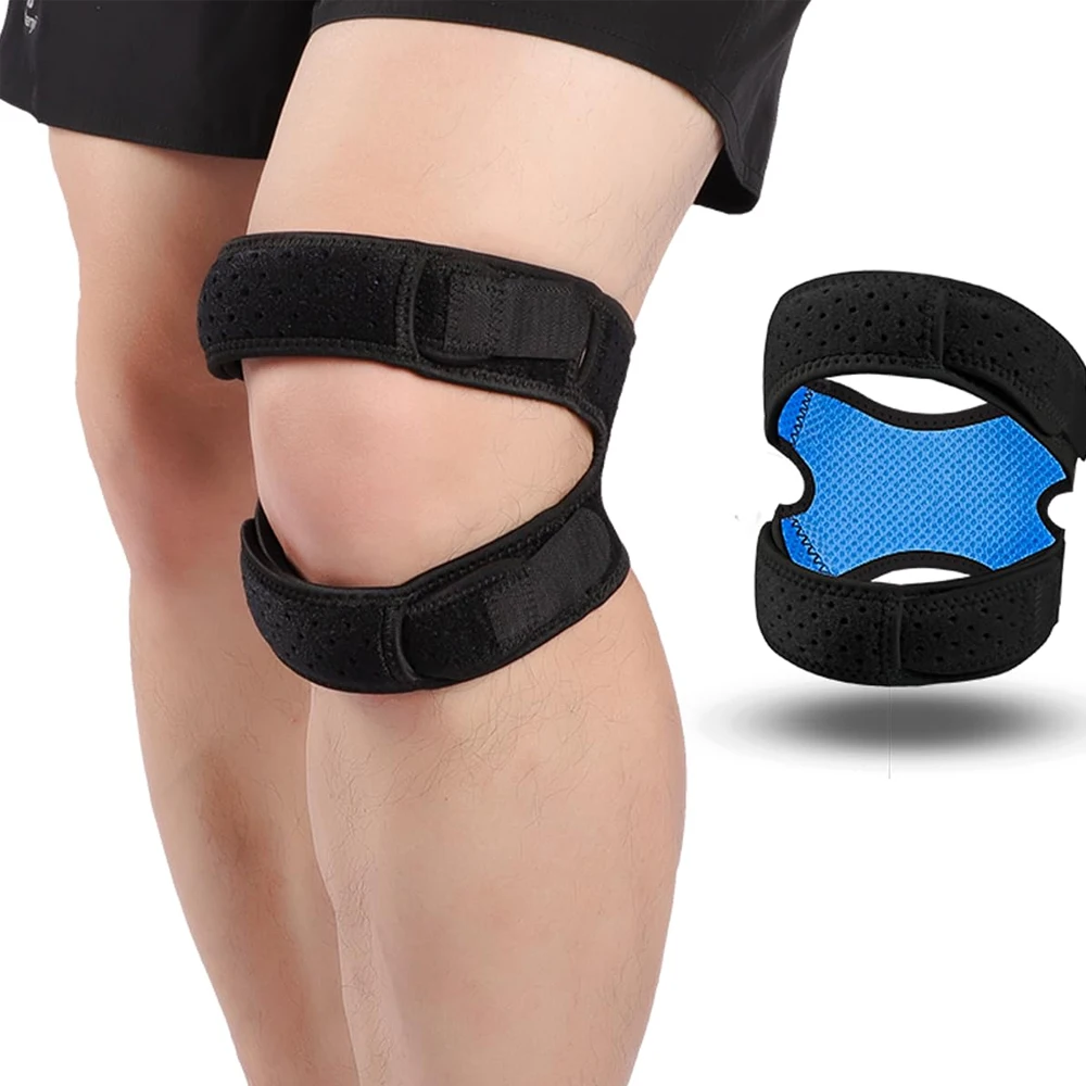 1 Stück Übergrößen-Kniescheibensehnen-Stützband, Knieschmerz-Linderung Verstellbares Neopren-Knieband für Laufen, Arthritis, Sprungknöchel – Detail 2