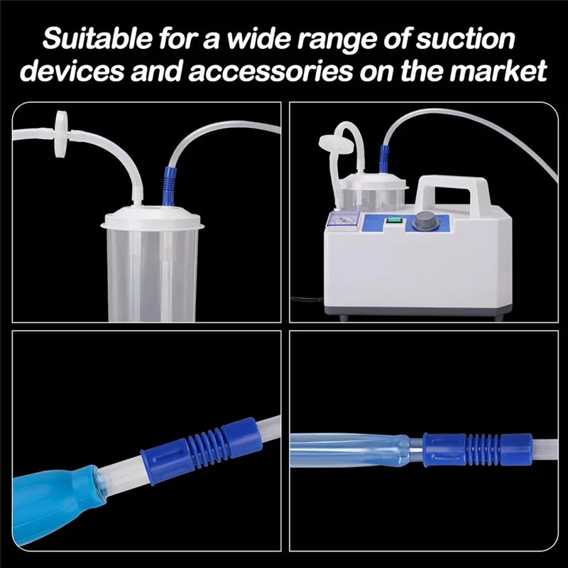 Mangueras de tubo de succión A43T, 3 unidades, 2M de largo, máquina de succión al vacío, tubo de recolección para uso doméstico, tubo de máquina de succión portátil