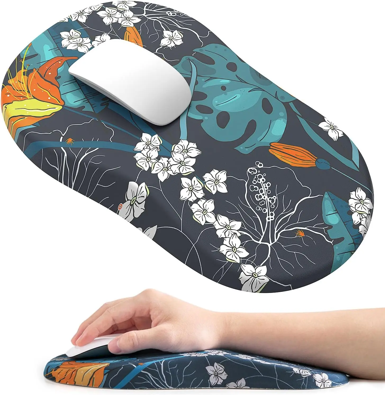 

Коврик для мыши из пены с эффектом памяти, обезболивающий коврик для мыши с подставкой для запястья, эргономичный коврик для мыши, поддержка запястья для офиса и дома