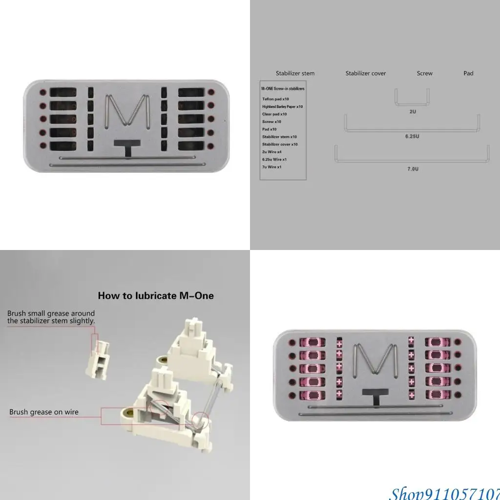 

203b Mone V2 PCB Спутниковая ось механическая клавиатура с винтами PCB Стабилизатор POM