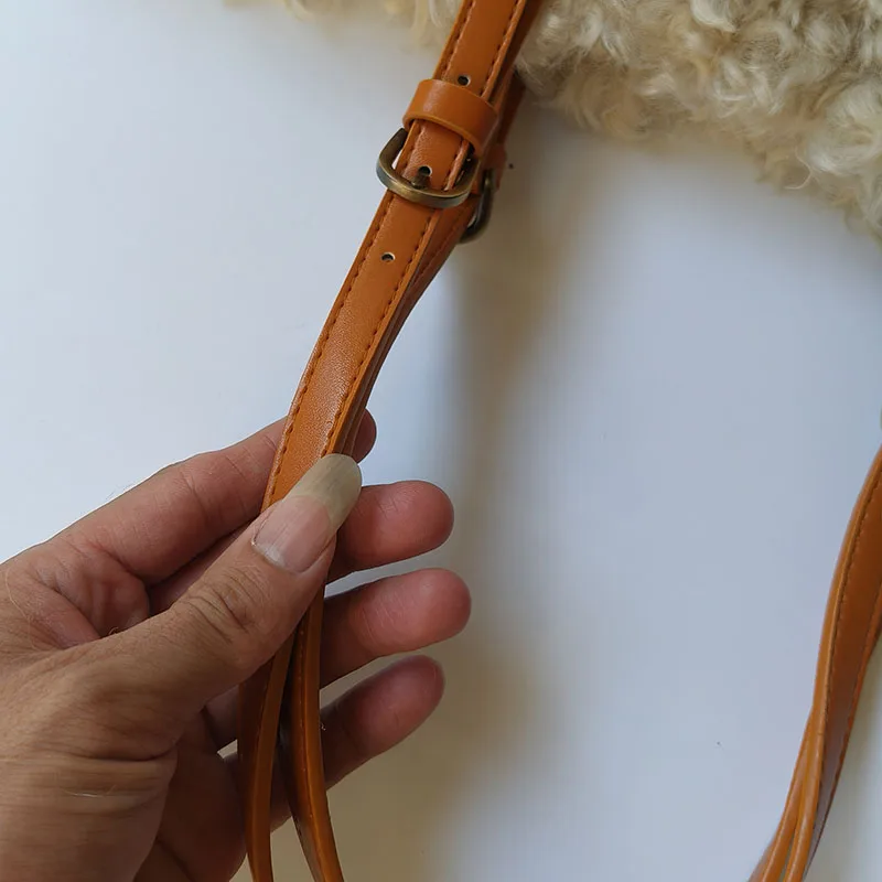 2025 Winter New Faux Fur Shoulder Bag Big Size Luxury Women's Soft Plush Shoulder Bag Faux Lamb Wool Handbag