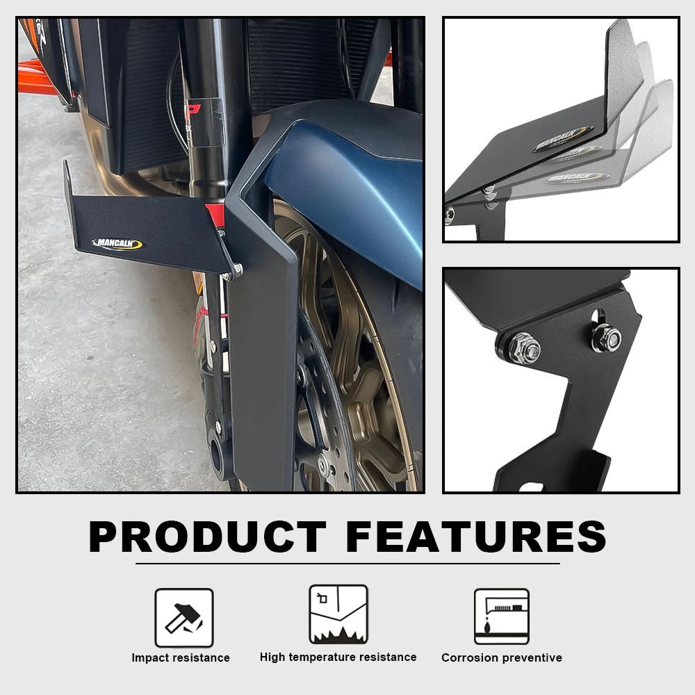 Motorcycle Front fender fixed Wing For KAWASAKI Ninja400 EX400 Z400 2018 2019 2020 2021 2022 2023 adjustable Aerodynamic Winglet