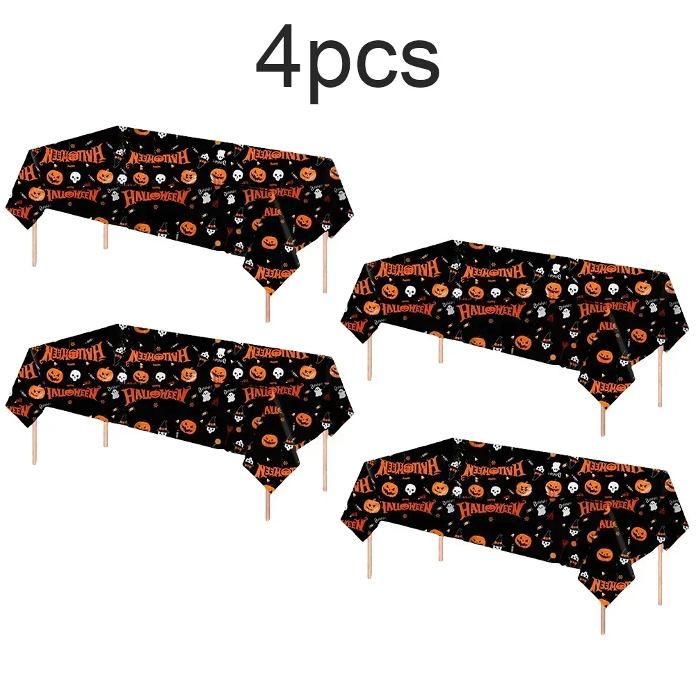 

For Camping For Halloween Gathering Halloween Tablecloth Festive Gathering 137*274cm Easy Clean Party Tablecloth