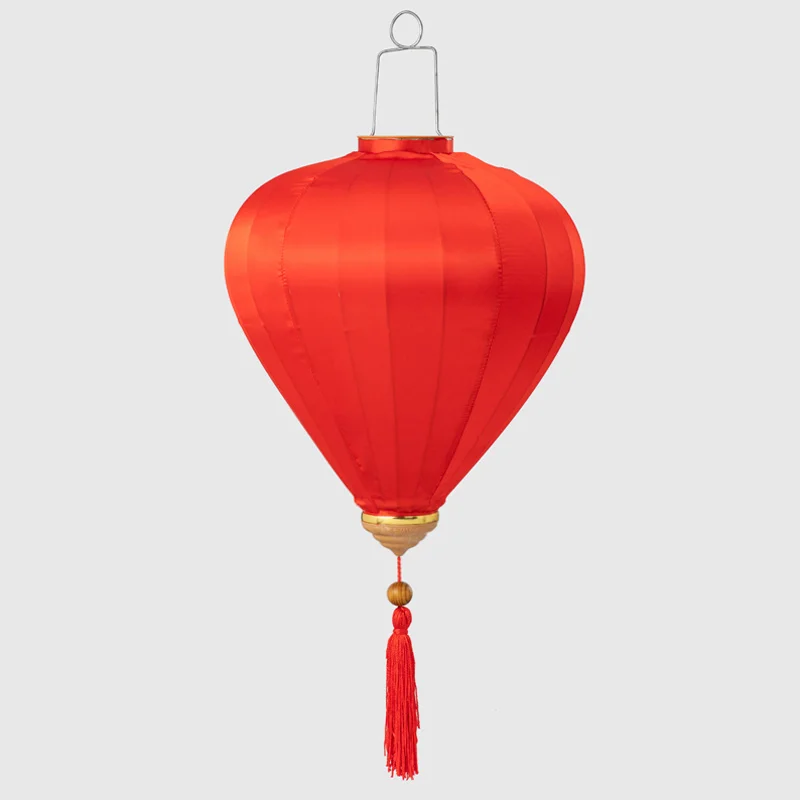 Solid Color Vintage Mid-autumn Silk Lanterns Japan Chinese Vietnam Lantern Floral Pattern Lantern for Festival Party Outdoor