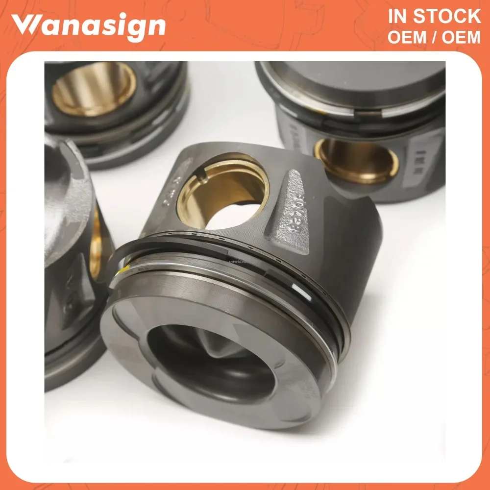 مجموعة مكابس وحلقات المحرك 6X Φ83.5mm زيادة 0.5 Fit 3.0T لسيارة Mercedes-Benz W166 X166 GLE350 ML350 642 OM642 3.0CDI V6 ديزل