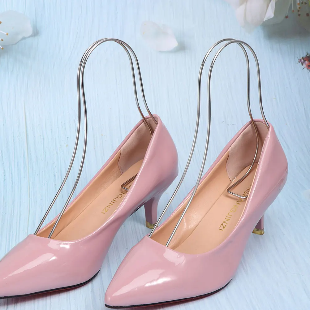 

3pcs Stainless Steel Metal Shoe Stretcher High Heels Display Rack Sandals Support Rack Durable Shoes Holder Home Storage Utility