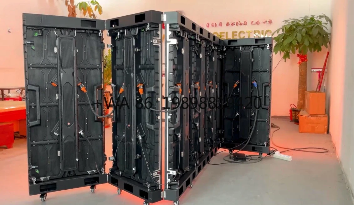 New 6-Fold P3.91 DJ Booth Screen 3x1m With Free Flight Case, LED Display Screen for Night Club Indoor Outdoor