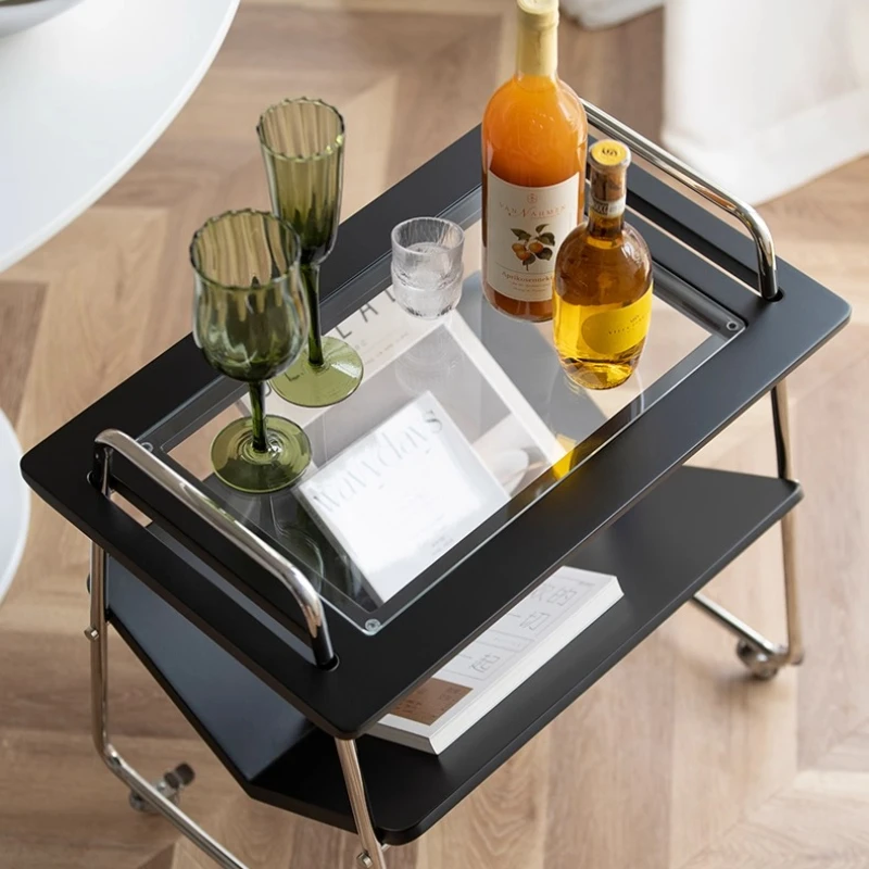 

Movable small table bedside table sofa trolley