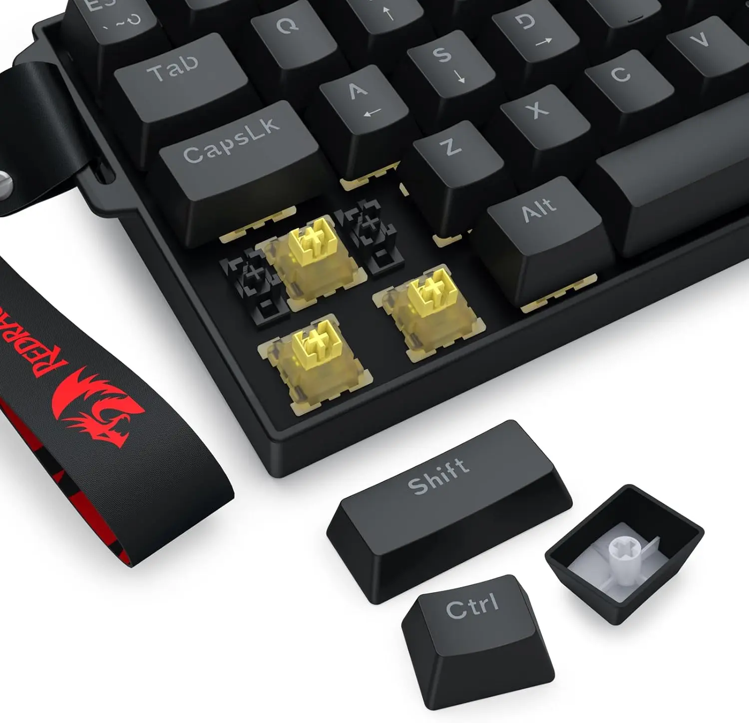 Redragon K617 HE Rapid Trigger Gaming 60% 61 مفتاحًا لوحة مفاتيح ميكانيكية سلكية، مفتاح مغناطيسي مخصص بتأثير القاعة، إصدار حزام #5