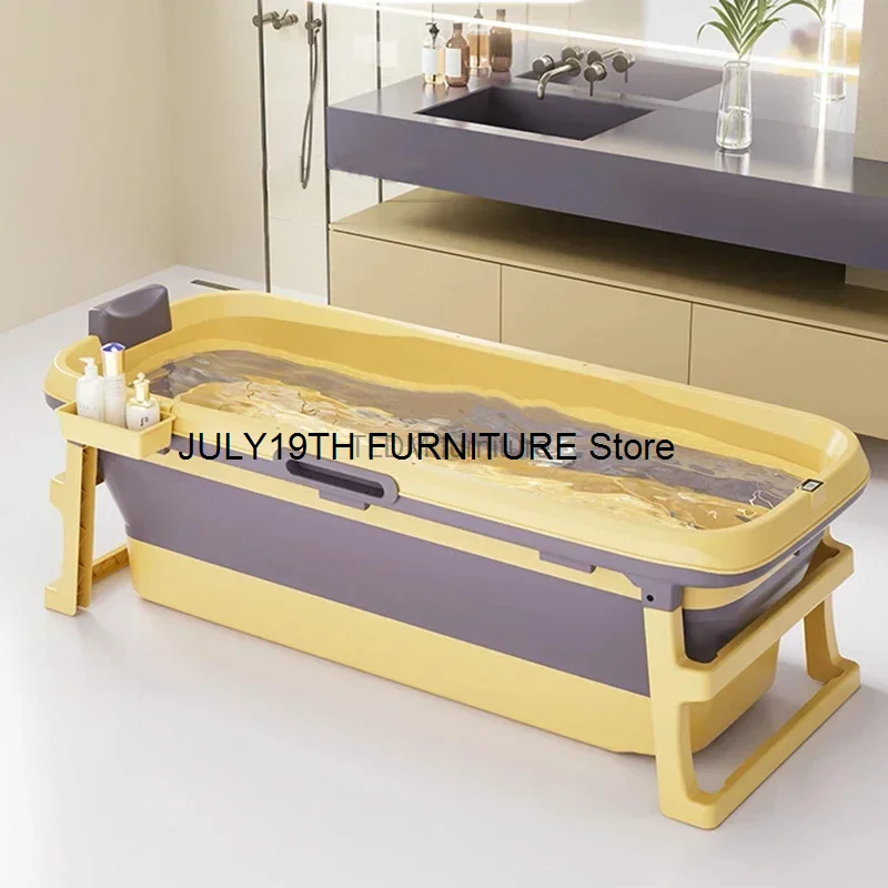 

Modern Plastic Folding Ice Bath Folding Adult Portable Bathtub Household Whole Body Comfortable Bathroom Collapsible Bathtub A