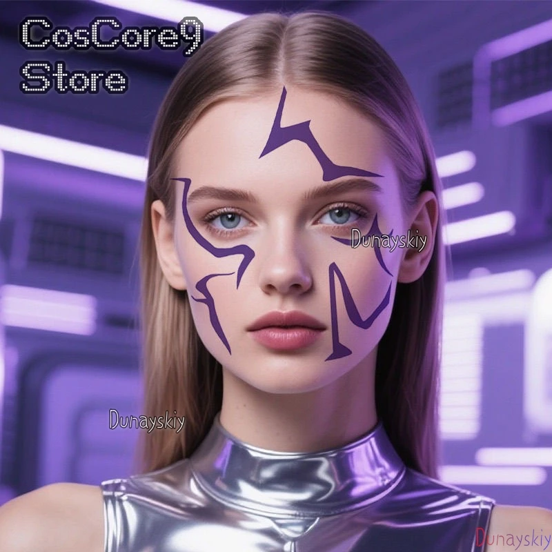 

Аниме Инь Косплей Поддельные Татуировки Временная Наклейка Бумажная Опора Для Лица Боди-Арт KPop Костюм Аксессуары Хэллоуин Платье Органи로윈 의상