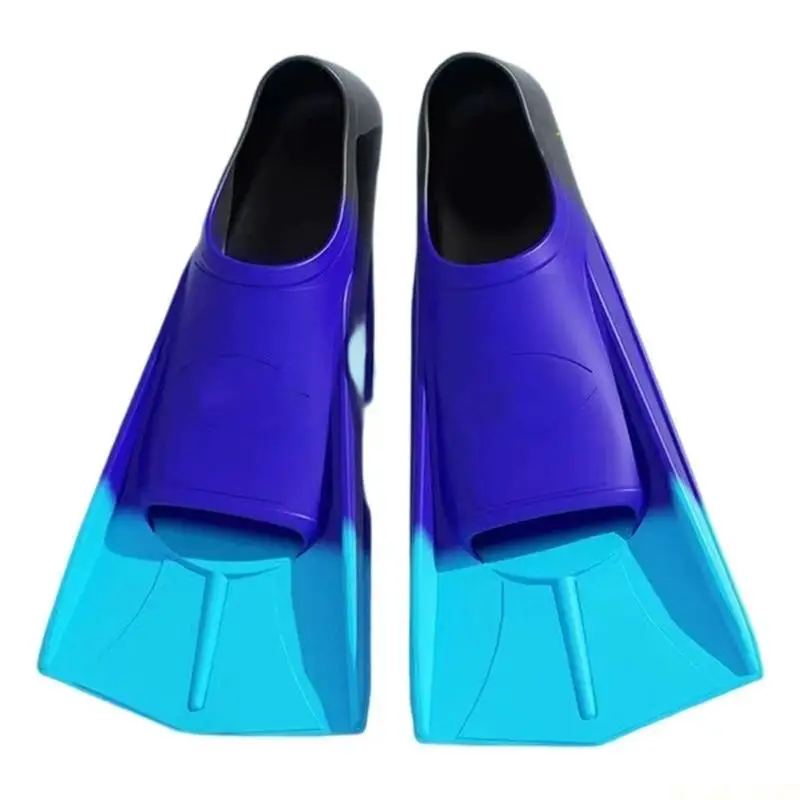 M5TC Silicone Swim Fins Adult Kids Snorkels Fins Travel Size Flippers Swim Training Fins