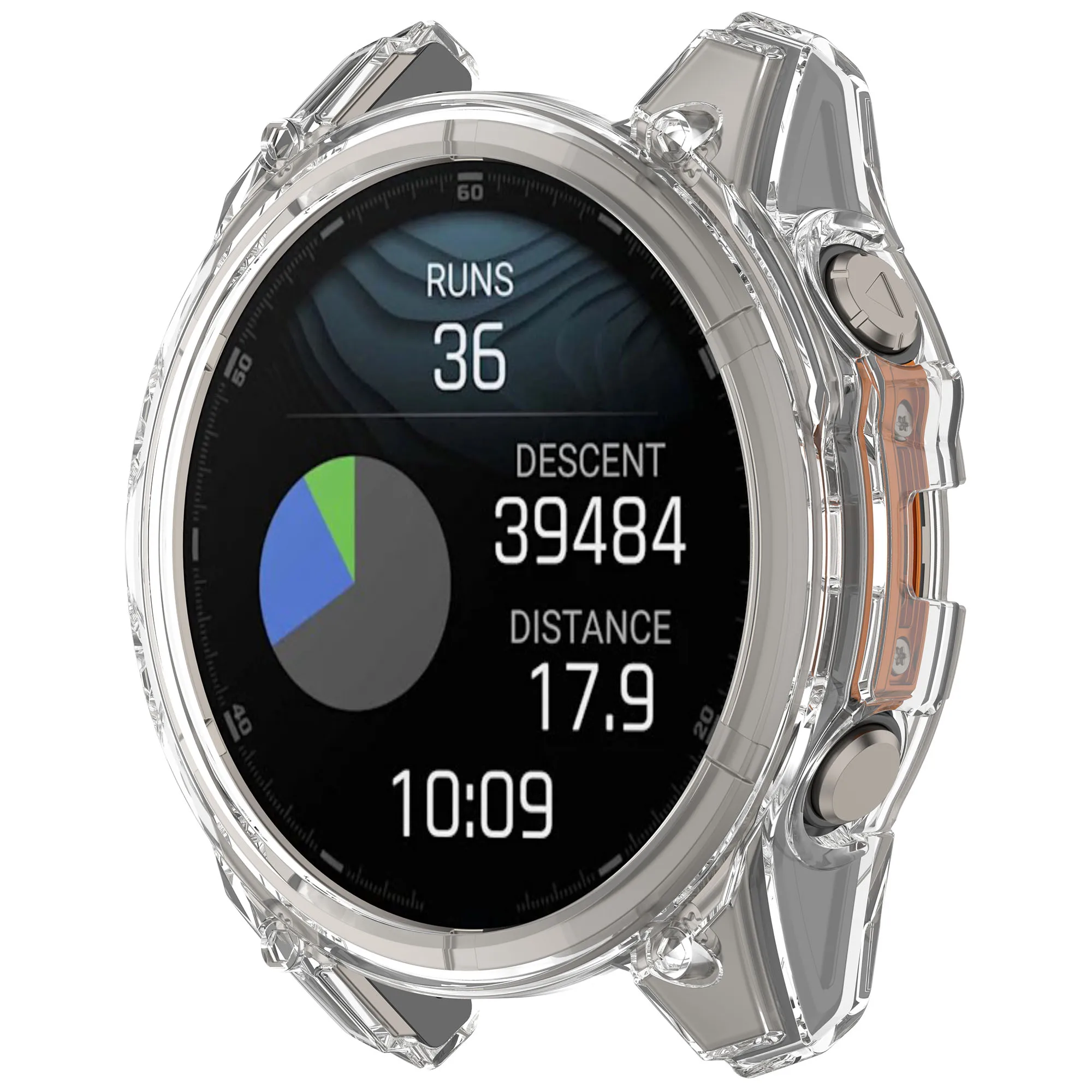 جديد حافظة واقية من البولي يوريثان لـ Garmin Fenix 8 47 مللي متر 51 مللي متر 43 مللي متر غطاء حماية شفاف من البولي يوريثان لاستبدال ساعة Fenix8 ملحقات شل