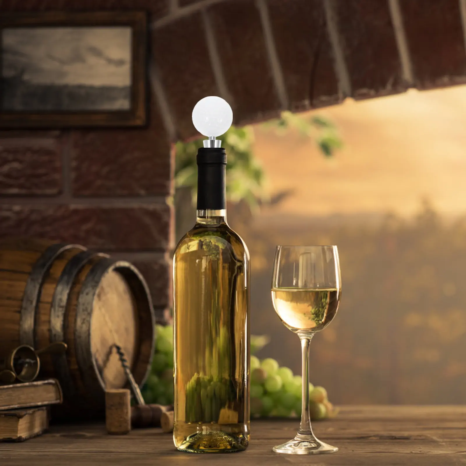 Wine Stopper Alloy Cone Air-Tight Bottle Seal for Red Wine Beer Vinegar Bar Home Use