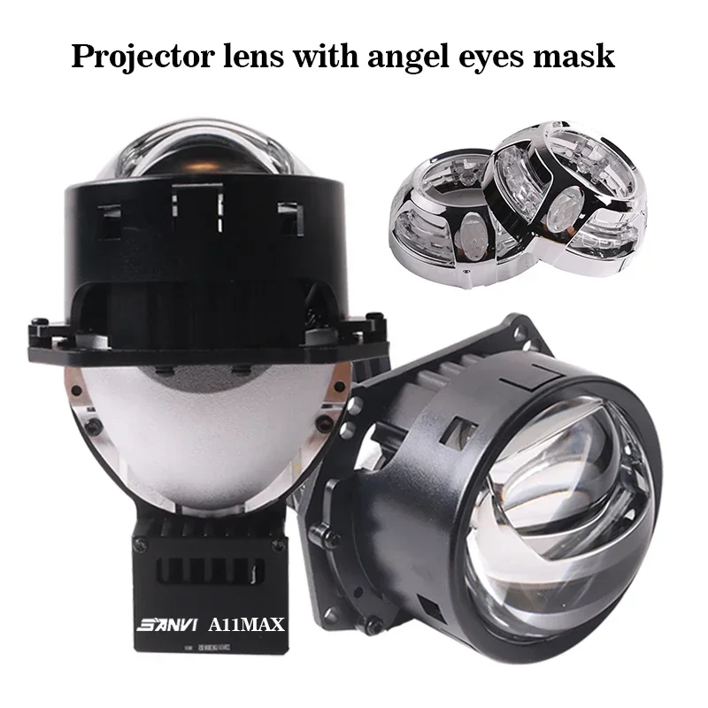 

SANVI A11 MAX Bi LED Projector Lens Hyperboloid Headlight 12V 146W 5500K For H4 H7 9005 9006 LHD RHD Car Light Accessory