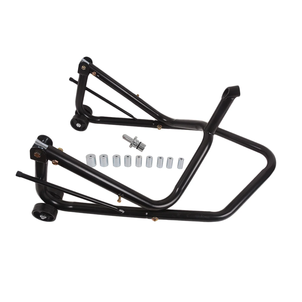 2025 Adjustable Steel Head Lift Stand with Pin Adapter HEAVY DUTY MOTORCYCLE MOTORBIKE FRONT HEAD LIFT STAND