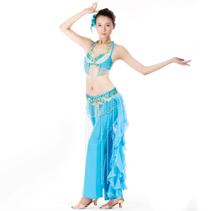 Belly dance costume set, belly dance performance costume set, practice performance set