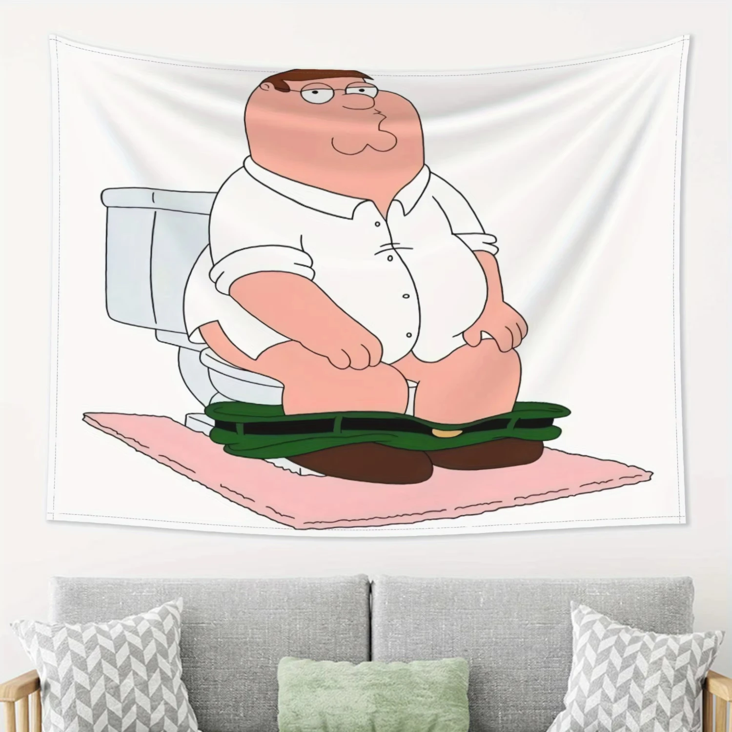 VIKAMA Peter Griffin Theme, A Bold And Stylish Patterned Tapestry, Perfect For Living Rooms, Bedrooms, And Offices As Home Decor