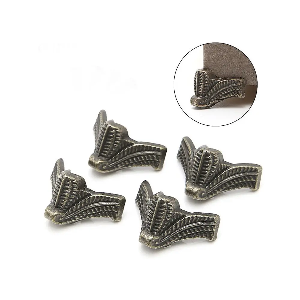 

Antique Box Decorative Protector Hardware Corner Bracket Furniture Part Feet Leg