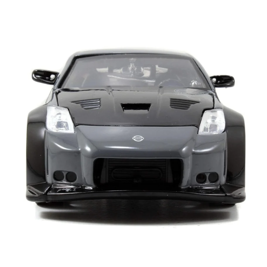 Jada Toys Fast & Furious 1:24 D.K.\'s Nissan 350Z Die-cast Car, Toys for Kids and Adults, Grey and Black